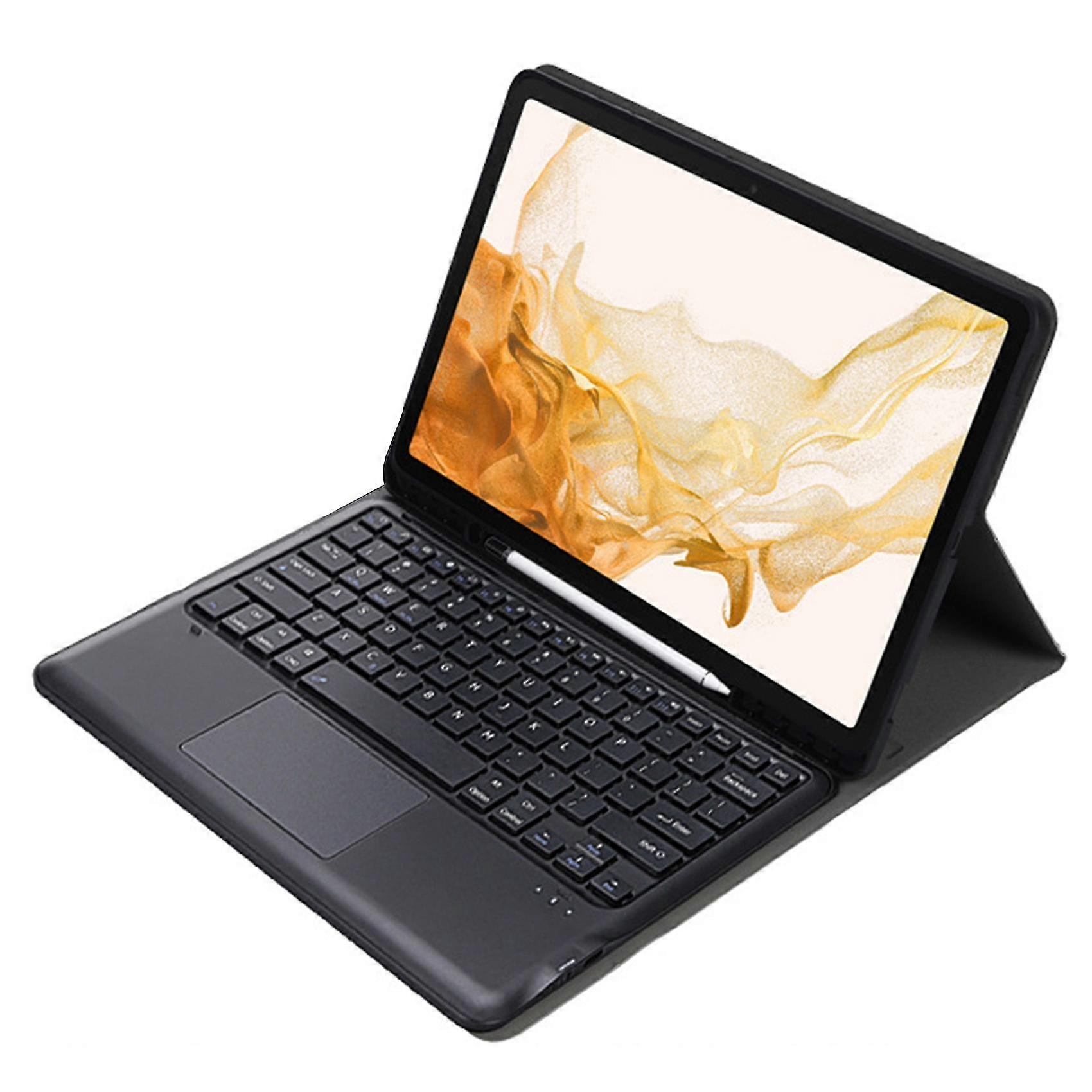 For 2022 Samsung S8 Plus Tablet Case With Trackpad Keyboard(Gold)