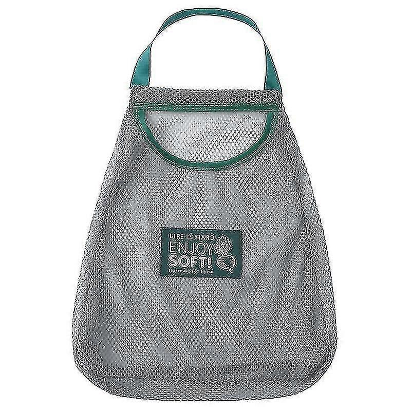 2pcsMLarge Capacity Storage Hanging Bag Kitchen Organize Mesh Pouch Kitchen Fruit And Vegetable Stor