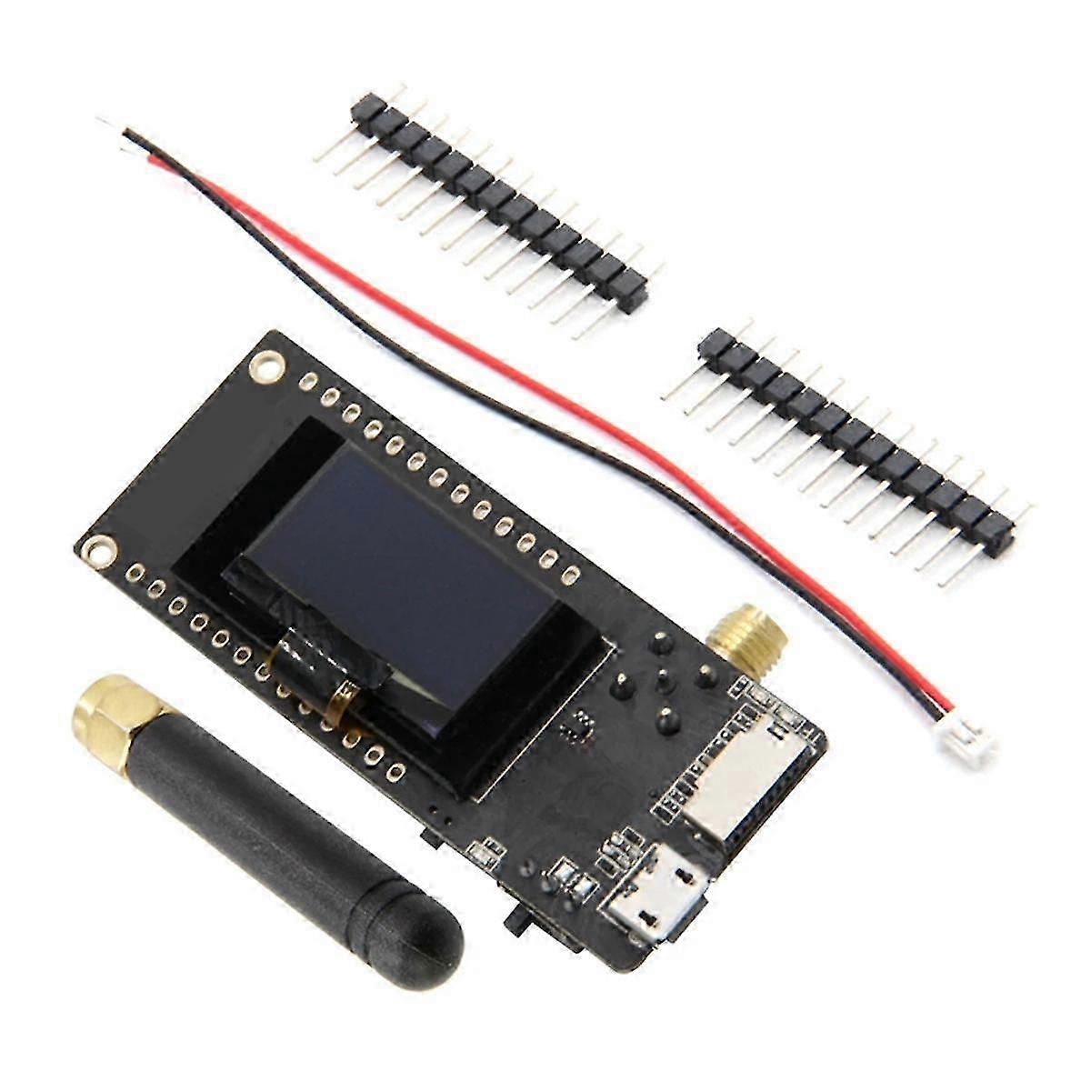 Lora32 V2.1-1.6 الإصدار 868 ميجا هرتز Esp-32 SMA CH9102f Lora Oled 0.96 بوصة بطاقة SD وحدة بلوتوث واي فاي