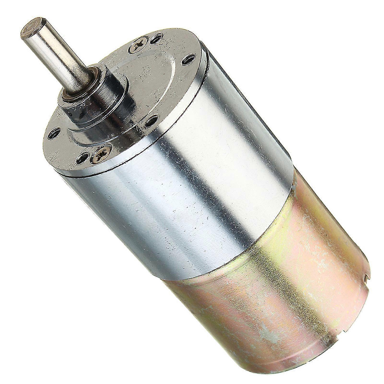 12v High Torque Electric Speed-changing Box Motor Low Speed With 37mm Speed-changing Box 2 Terminal Connectors