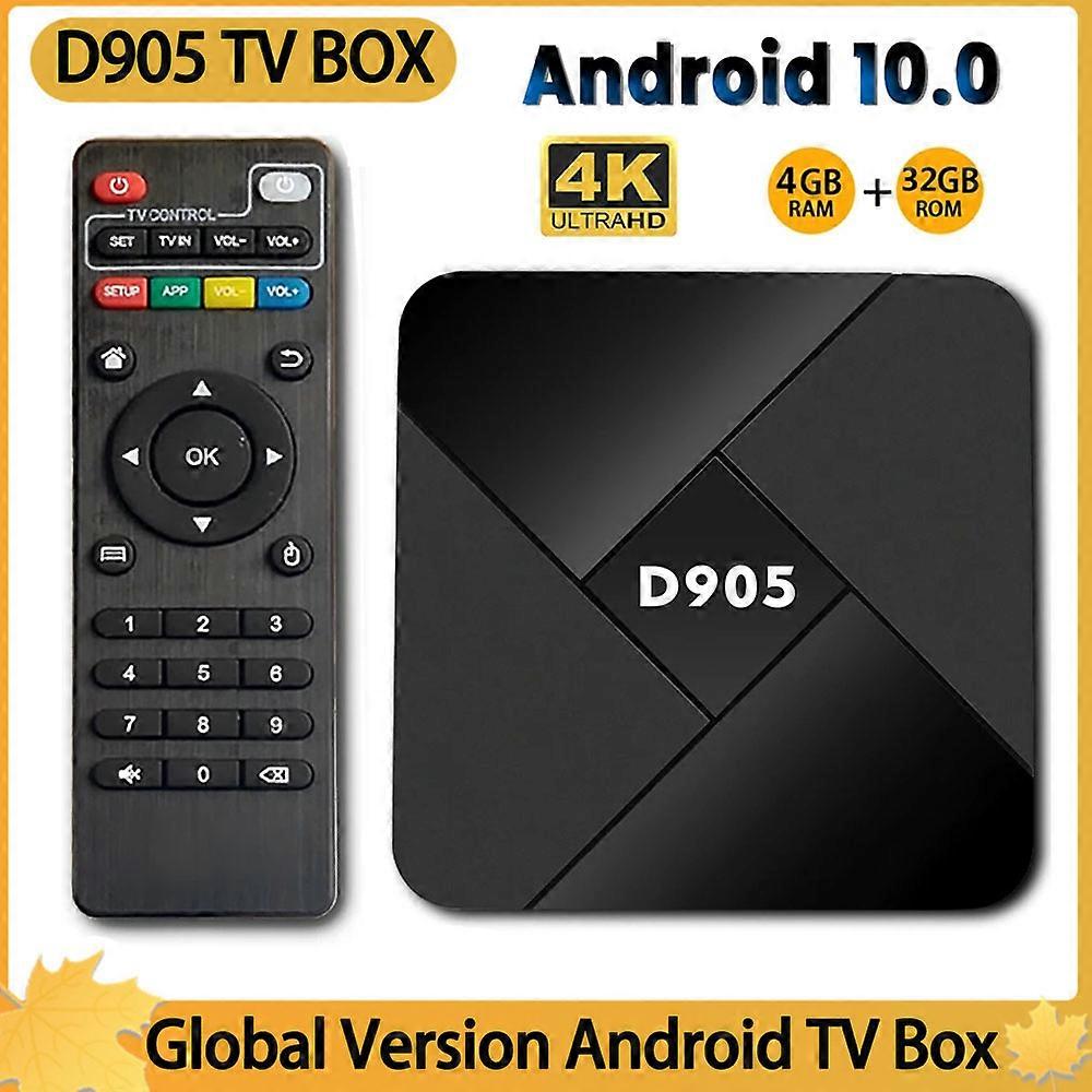 D905 Smart IP TV Box Android 10.0 Wifi 2.4G 4K Amlogic S905 Youtube zip smart pro tv box Set Top Box Media Player