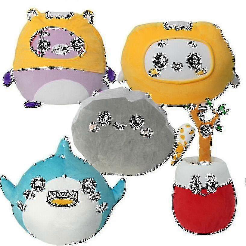 Lankybox漫画フォクシーぬいぐるみおもちゃかわいい柔らかいぬいぐるみ枕人形birthda-y H