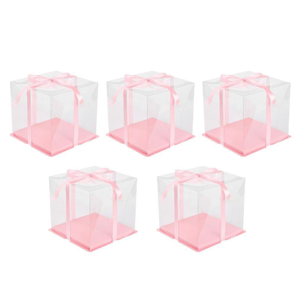 5 Sets Cake Packing Boxes Mousse Cakes Box Dessert Container Birthday Cake Boxes