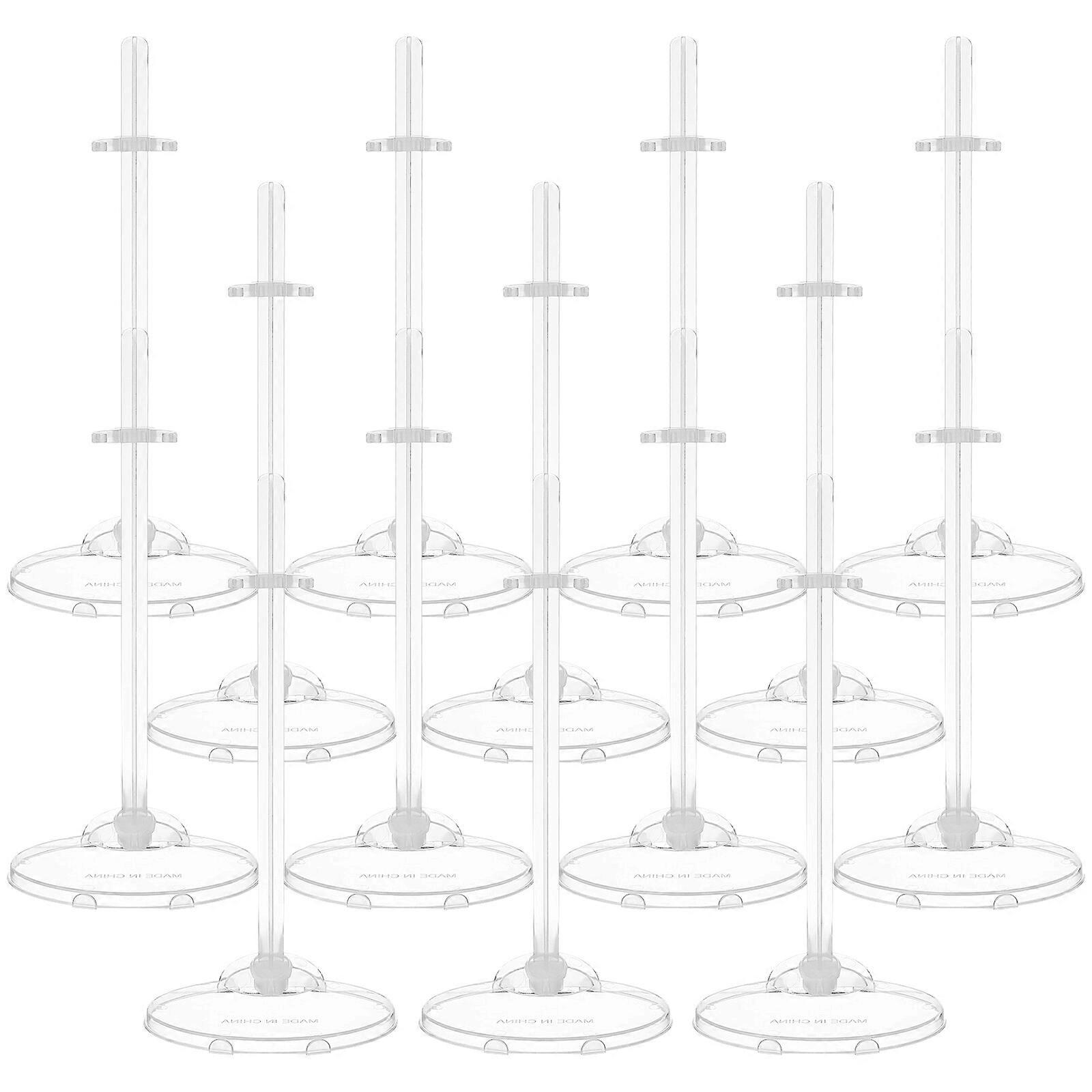 24 Pcs Doll Stands Display Holders Doll Support Stands Transparent Display Racks Accessories for Girl Dolls