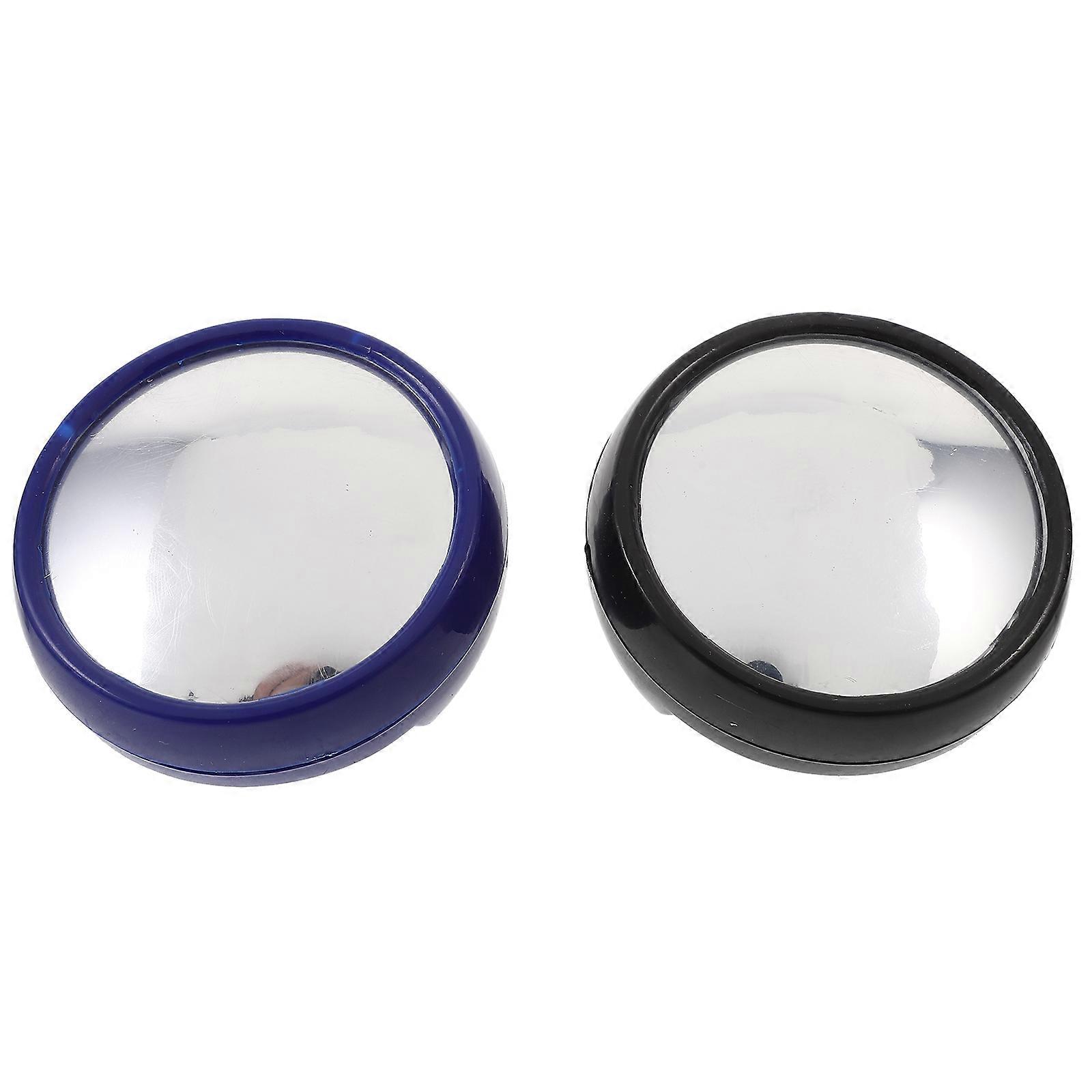 2pcs Office Visual Field Magnifying Mirror Computer Rearview Mirror for Office