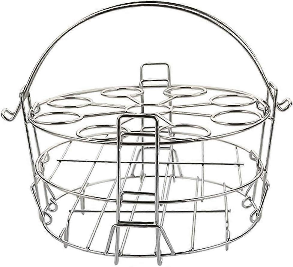 Round Dehydrator Rack Egg Steaming Rack Stainless Steel Three Layers Stackable Egg Food Dish Steaming Tray with Handle Kitchen