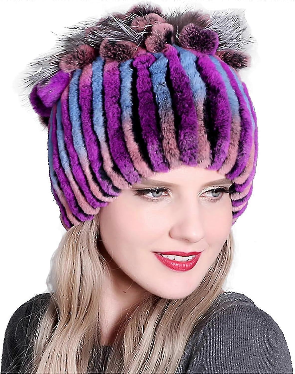 Ny Hat til kvinder Blomst Form Elastisk Beanie Varm Cap