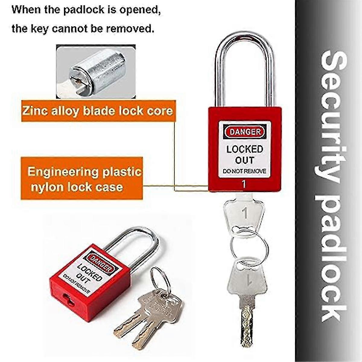 Lockout Tagout Kit,clamp-on Circuit Breaker Lockout, Safety Padlocks ...