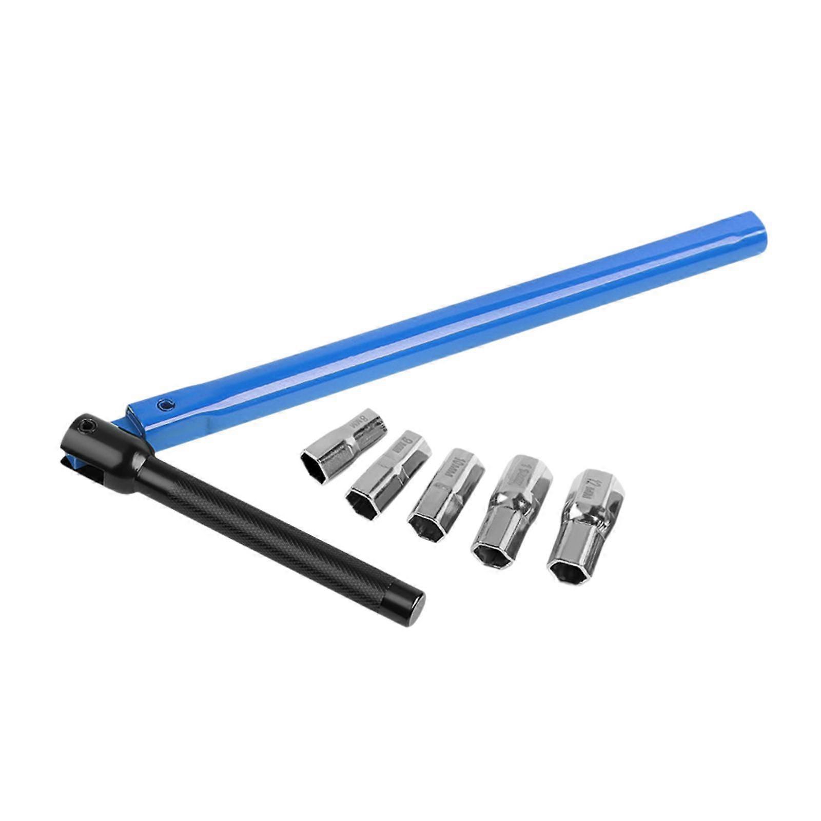 Socket Wrench Kit Portable Removal Tool Bathroom Sturdy Plumber Back Nut Kit Blue