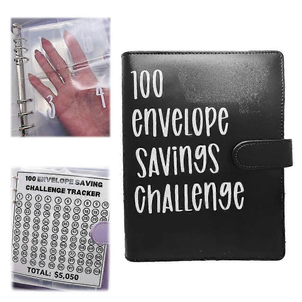 New 100 Envelope Challenge Binder, Savings Challenges Binder, Budget Binder with Cash Envelopes, Easy and Fun Way to SaveMoney Fast