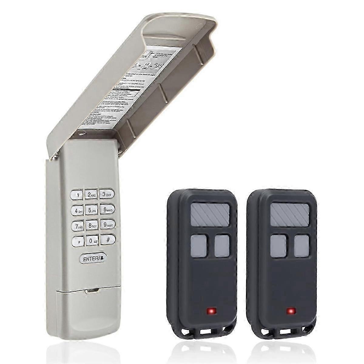Garage Door Opener Keypad With 2pc 890max Garage Door Opener Remotes For Openers Keypad