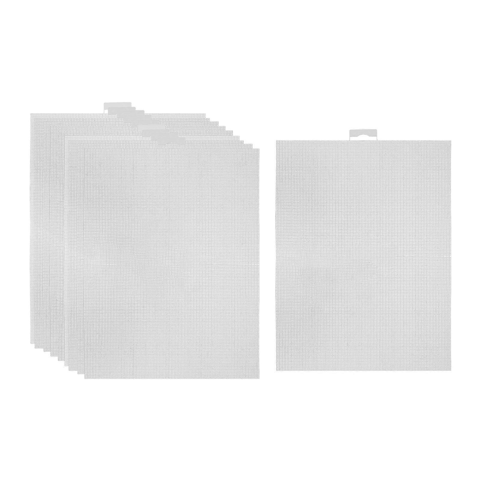 10Pcs Plastic Mesh Canvas Sheets Crochet Projects Accessories for Embroidery