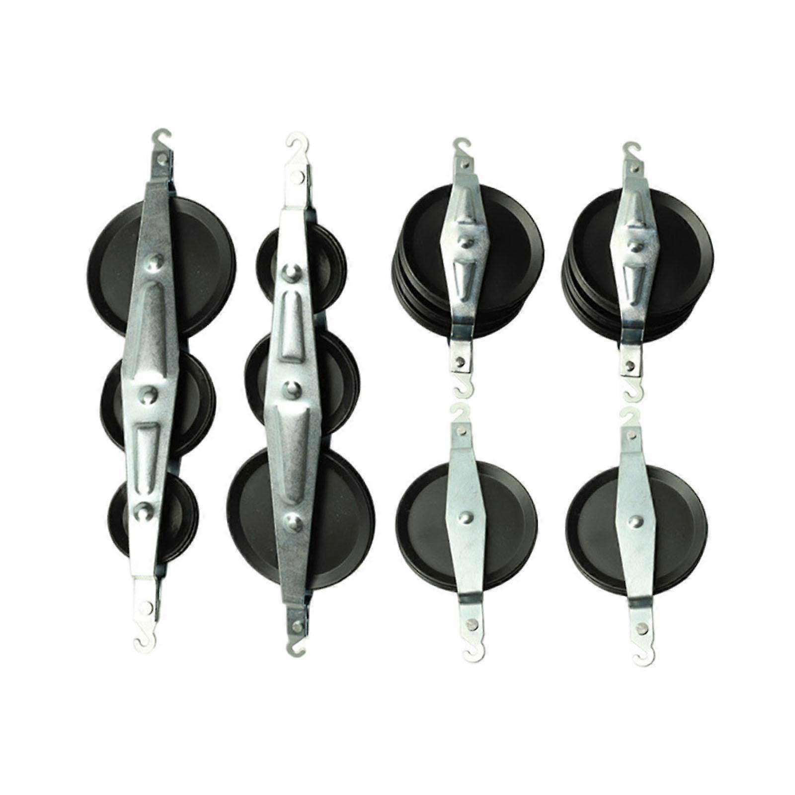 6x Pulleys Block Demonstrator Physics Experiments with Hook Pulley Block Set