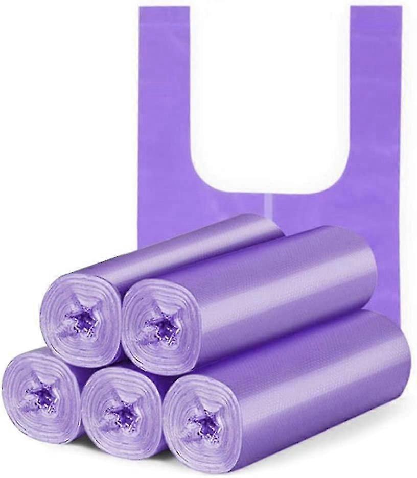 5 Rolls 100pcs Garbage Bag Closure Garbage Bag Odorless Universal Environmental Garbage Bag