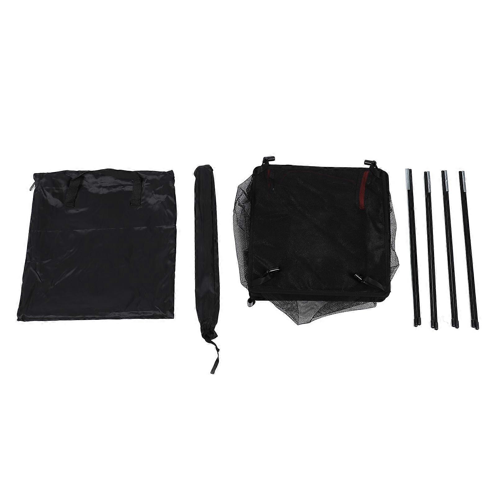 Hanging Drying Net Foldable 3 Layer Portable Multifunction Mesh Drying Rack for Fish Vegetable Tableware