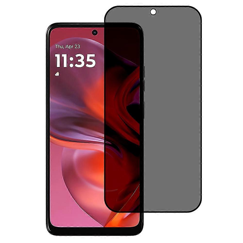 Motorola Moto G05 4G用 覗き見防止 フルカバースクリーンプロテクター シルク印刷 強化ガラスフィルム
