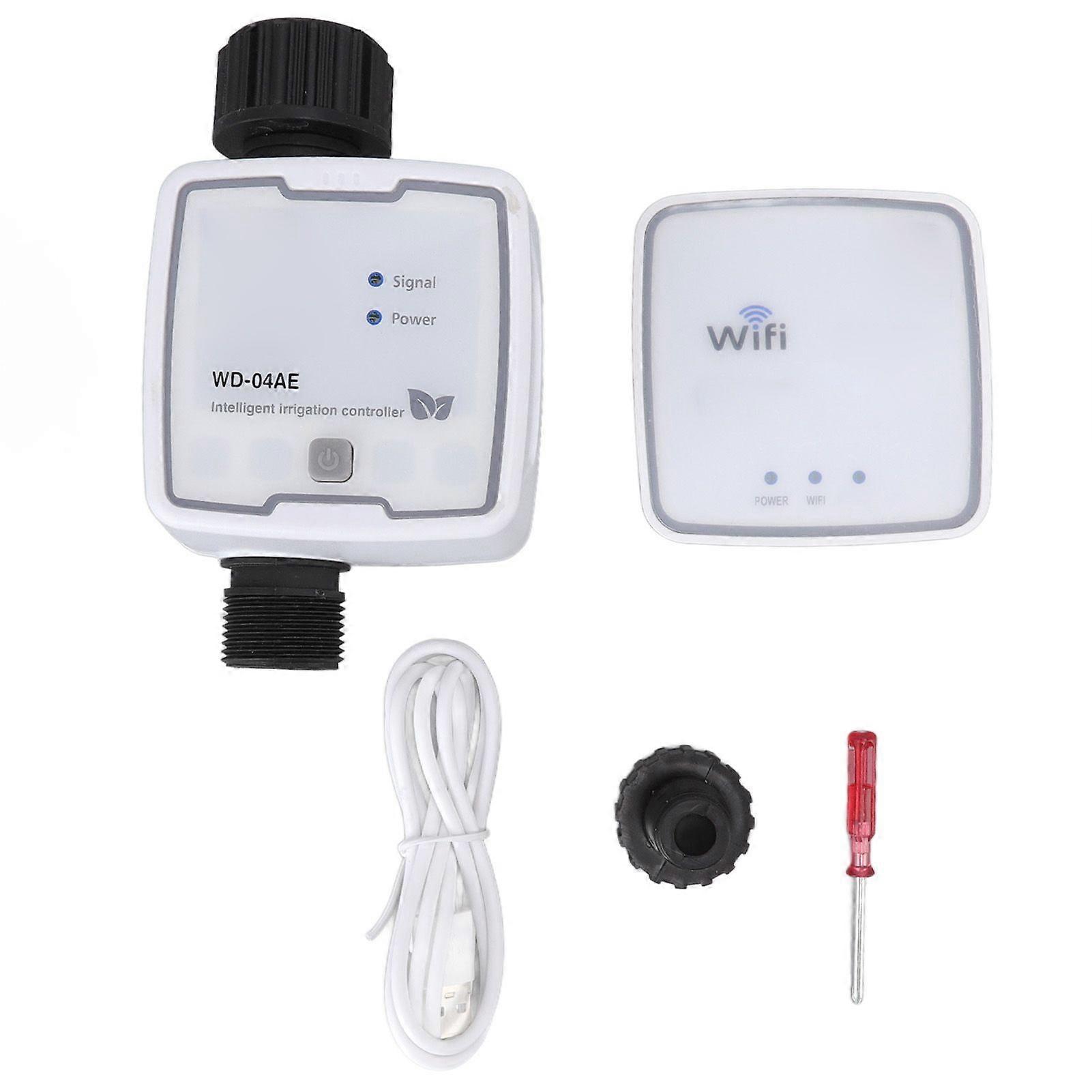 Water Timer IPX5 Waterproof G3/4 Thread Wireless Remote Control Irrigation System for Lawn Garden Courtyard Balcony Single Way US Plug