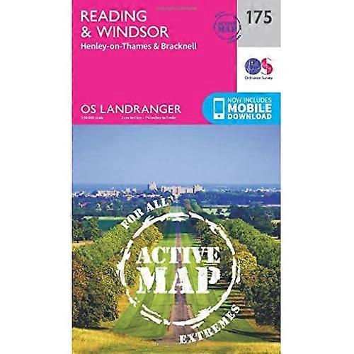Reading, Windsor,Henley-on-Thames & Bracknell(OS Landranger Map)