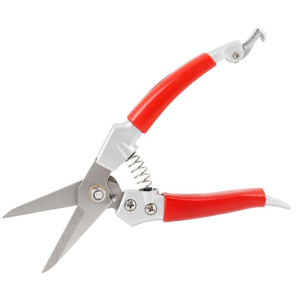 Plant Pruning Scissors Red Handle Straight Pruning Shears Hand Pruner (Electroplating Process)