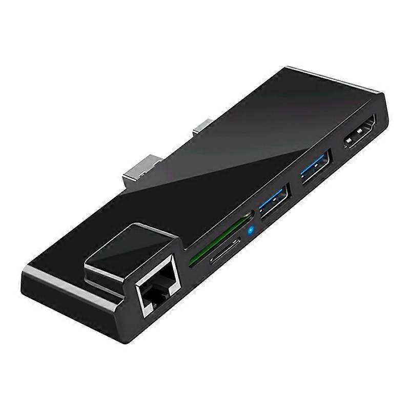 Rocketek SH768 6 in 1 RJ45 / USB 3.0 / HDMI / SD / TF HUB Adapter für Surface Pro 5 / 6