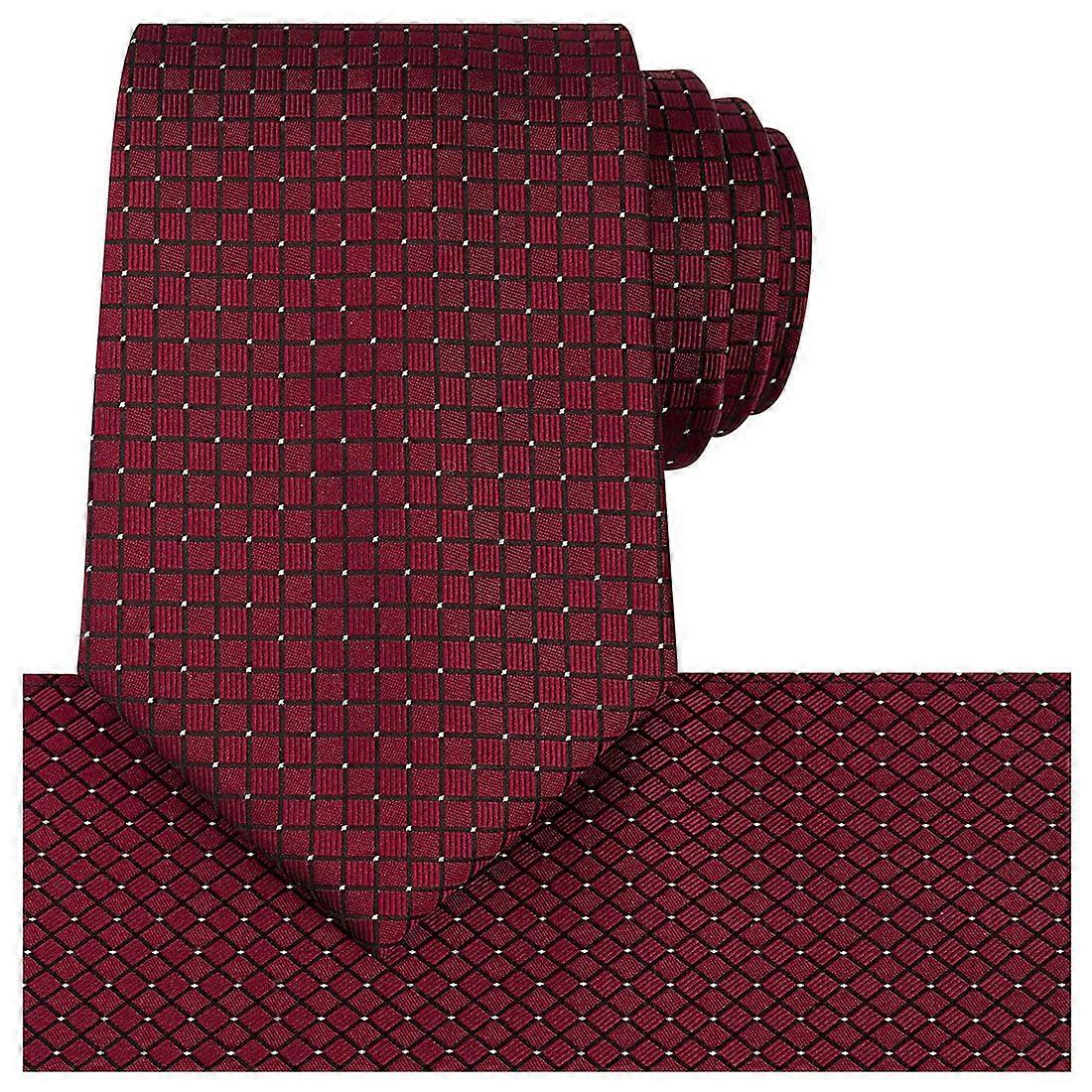 Checkered Tie Set – Necktie & Pocket Square Gift Combo