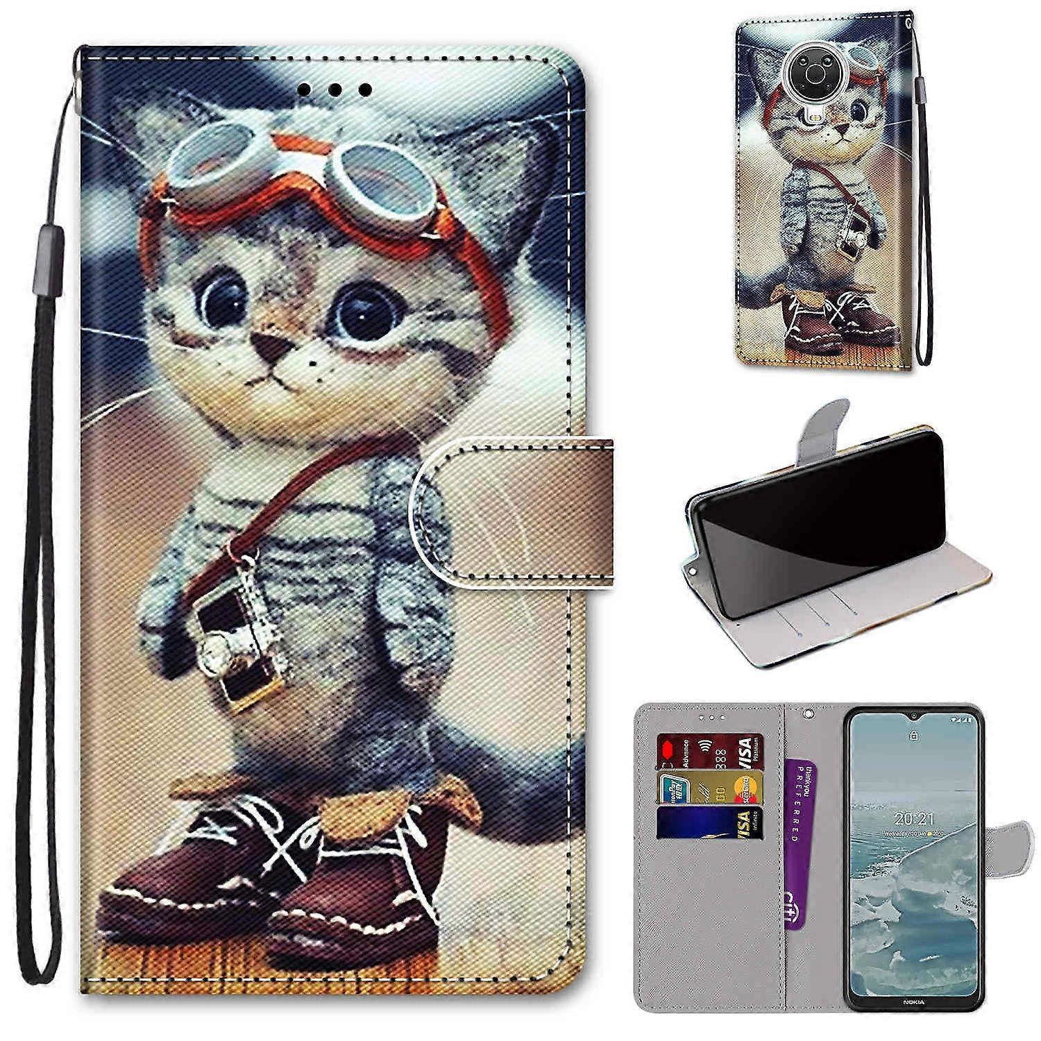 For Nokia G20 / G10 / 6.3 Coloured Drawing Cross Texture Horizontal Flip PU Leather Case with Holder & Card Slots & Wallet & Lanyard