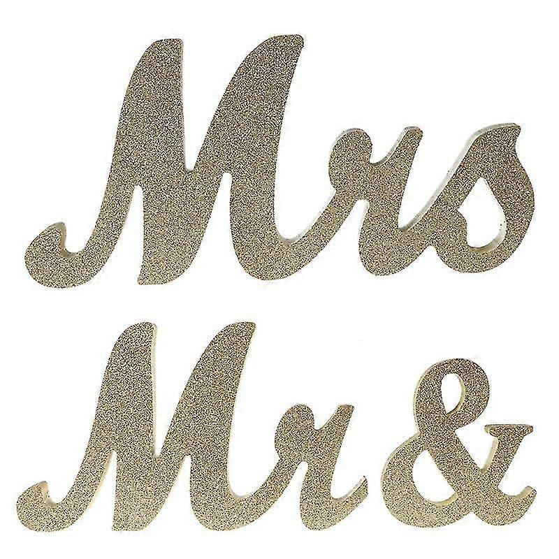 Wedding Reception Sign White Wooden Letters Mr & Mrs Table Centrepiece Decor Set