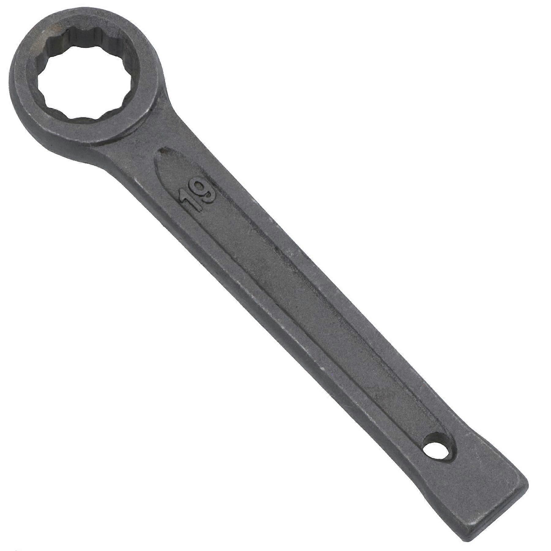 19mm Slogging Box End Striking Ring Wrench Spanner Bi-Hex 12 Sided Metric