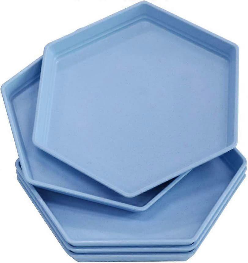 5 Pack Premium Dessert plate, 6.7 x 5.9" Reusable Appetizer Plates