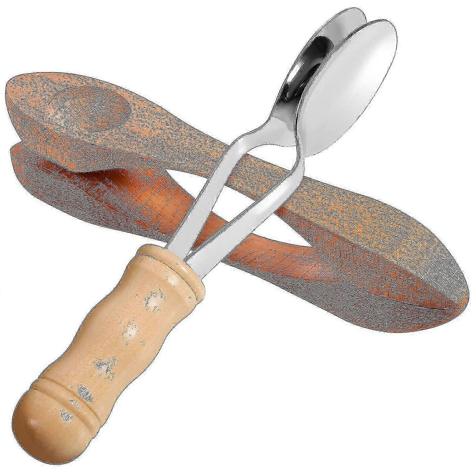 Pcs Musical Spoons Wood Musical Spoons Clappers With Metal Musical Spoons Folk Percussion Instrument