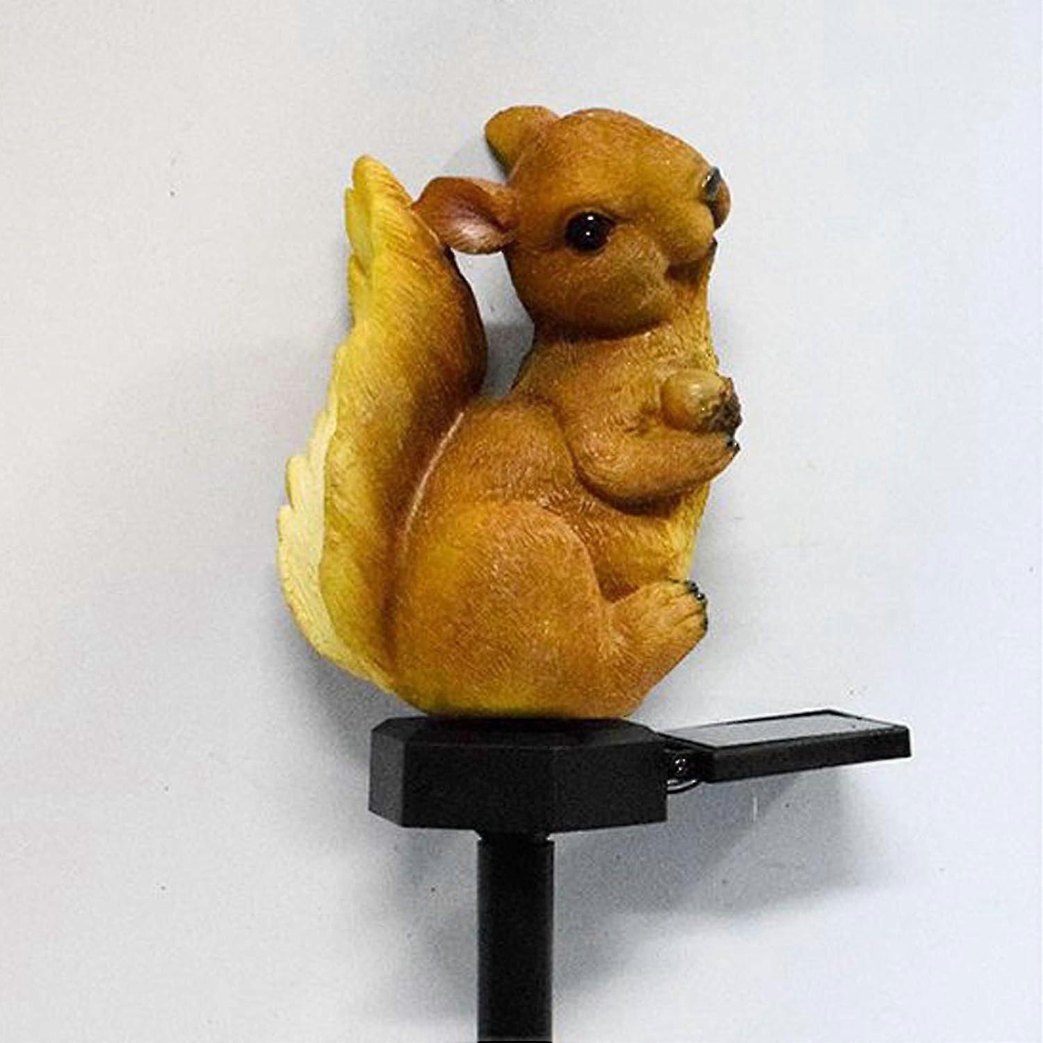 2024 Solar Garden Lights Led Squirrel Lawn Lamp