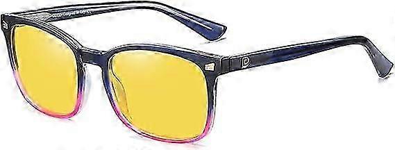 夜間運転メガネ女性男性黄色偏光レンズアンチグレアUV保護メガネ