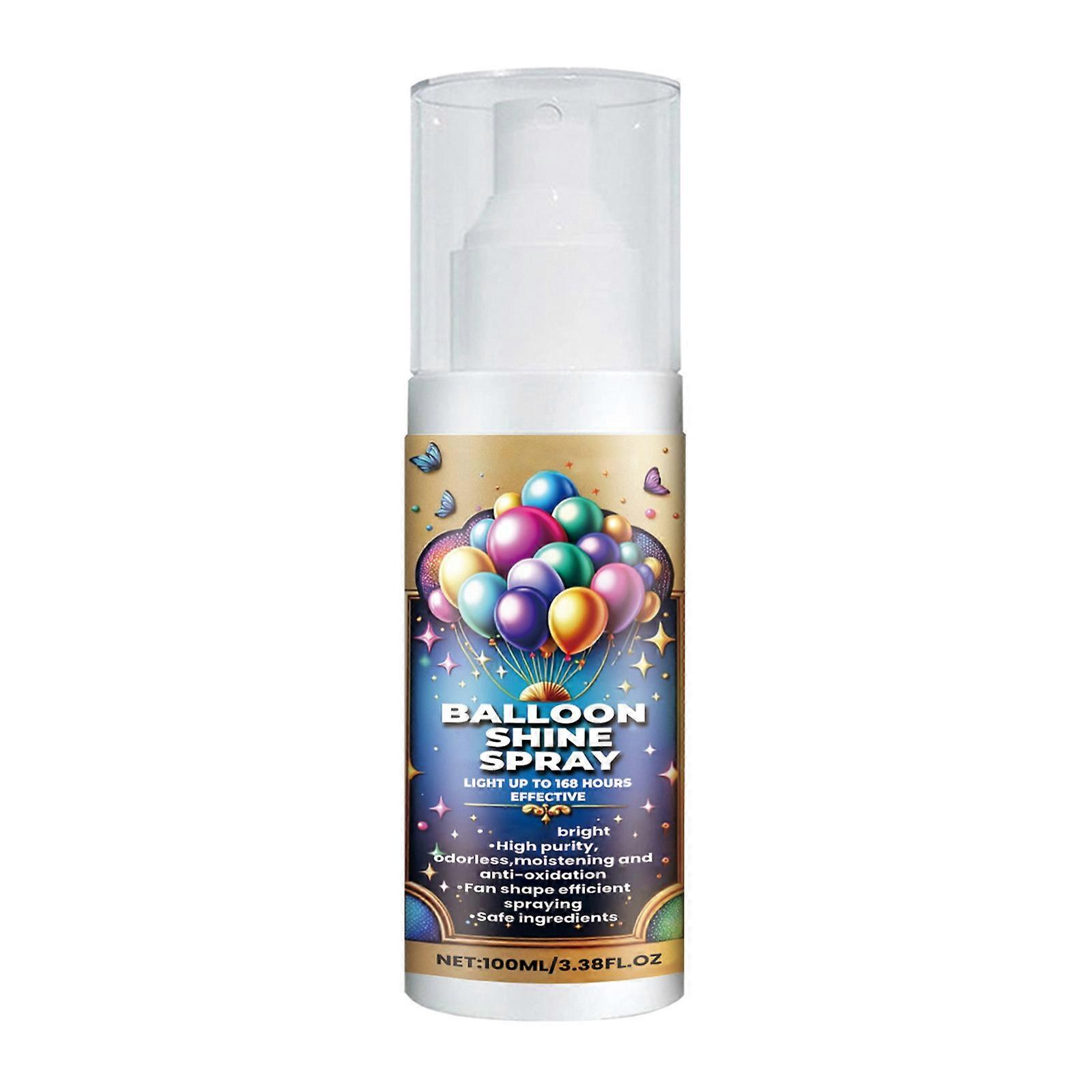 Spray brillant pour ballons, 100 ml, imperméable, pour décoration d'anniversaire et de festival