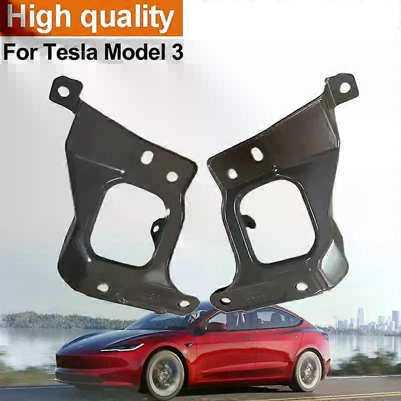Durable Reliable For Tesla Model 3 2017-2022 Front Bumper Fender Bracket Flap 1086017-S0-A 1086016-S0-A Car Accesorios Para Auto