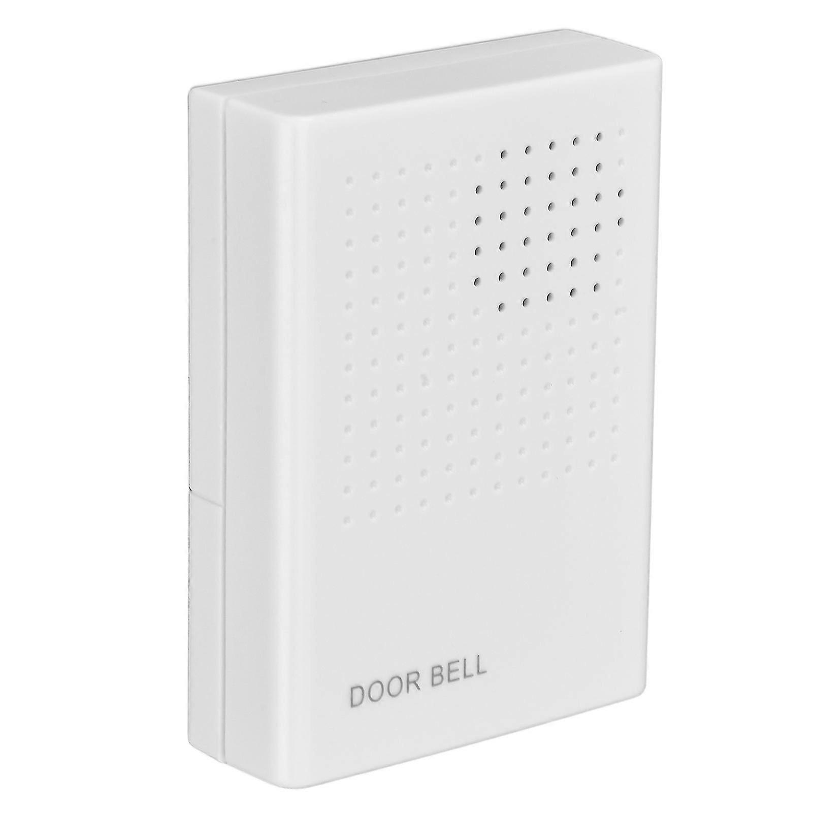 جرس باب إلكتروني سلكي ١٢ فولت، نغمة رنين دينغدونغ ٩٠ ديسيبل، أبيض، للتحكم في الوصول للفنادق والمنازل