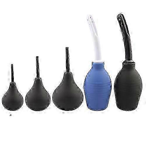 Pear Shaped Enema Rectal Shower Cleaning System From Silicone Gel