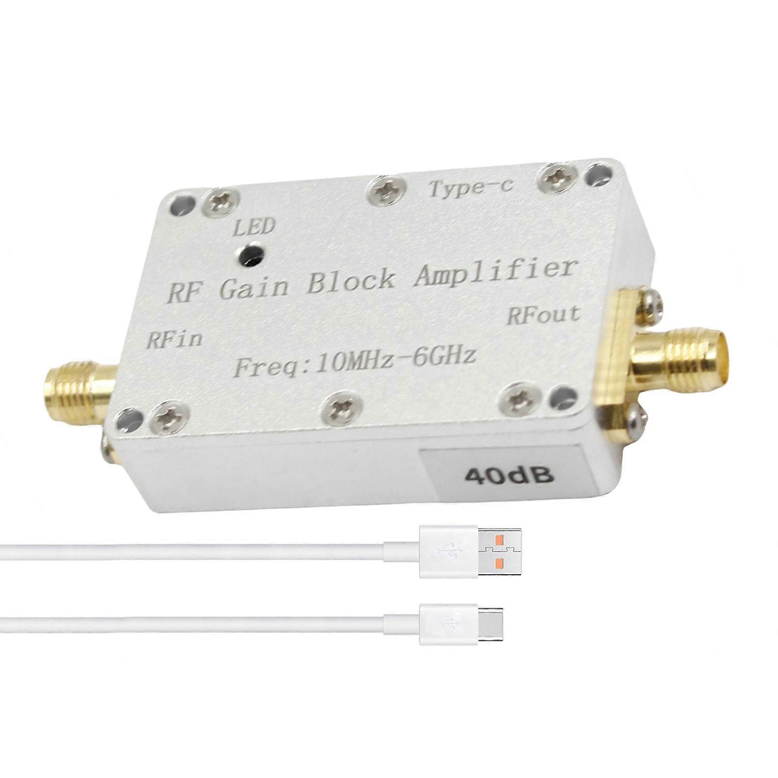 10Mhz-6GHz High Flat Gains 10DB 30DB 20DB 40DB RF Signal Amplifiers Drive Radio Receiver Transmitters Low Noise Amplifiers