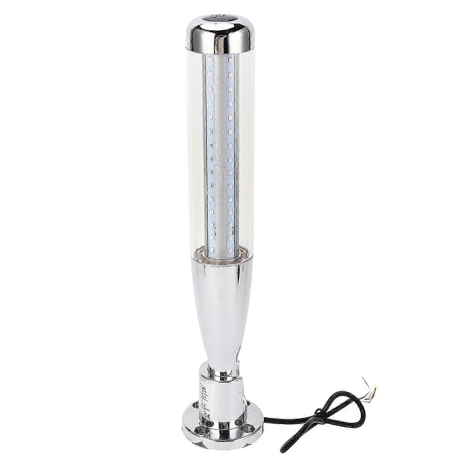 LED Signal Tower Stack Light Industrial Warning Column Andon Rotatable Base Steady Flashing Switchable DC24V