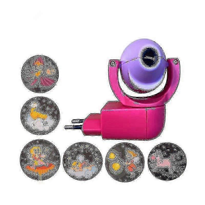Star & Moon Animal LED Projector - 6-Image Rotating Night Light with Motion Sensor (EU Plug) for Nursery Decor