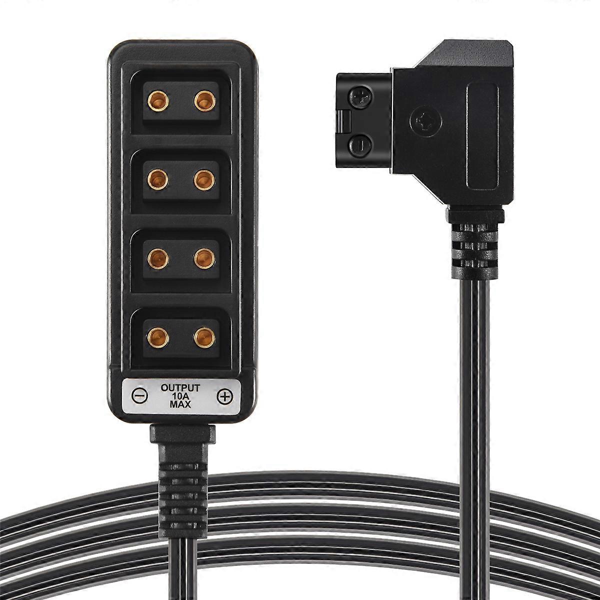 Male D-Tap B Type Power Dtap Tap To 4 Female P-Tap Electric Splitter
