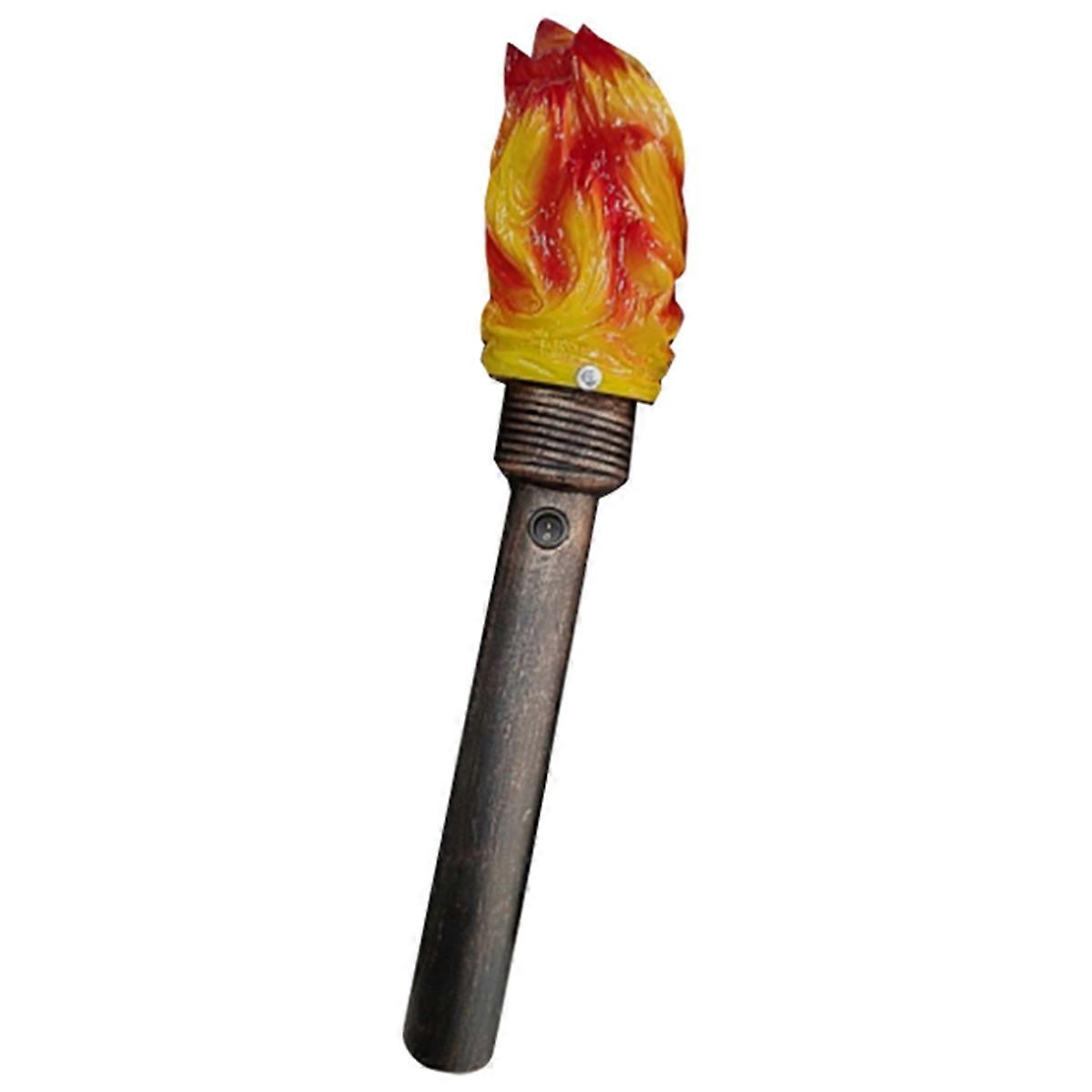 Handheld Torch Props LED Lights, Realistic Flame Torch for Games Sports Competition Theme Halloween