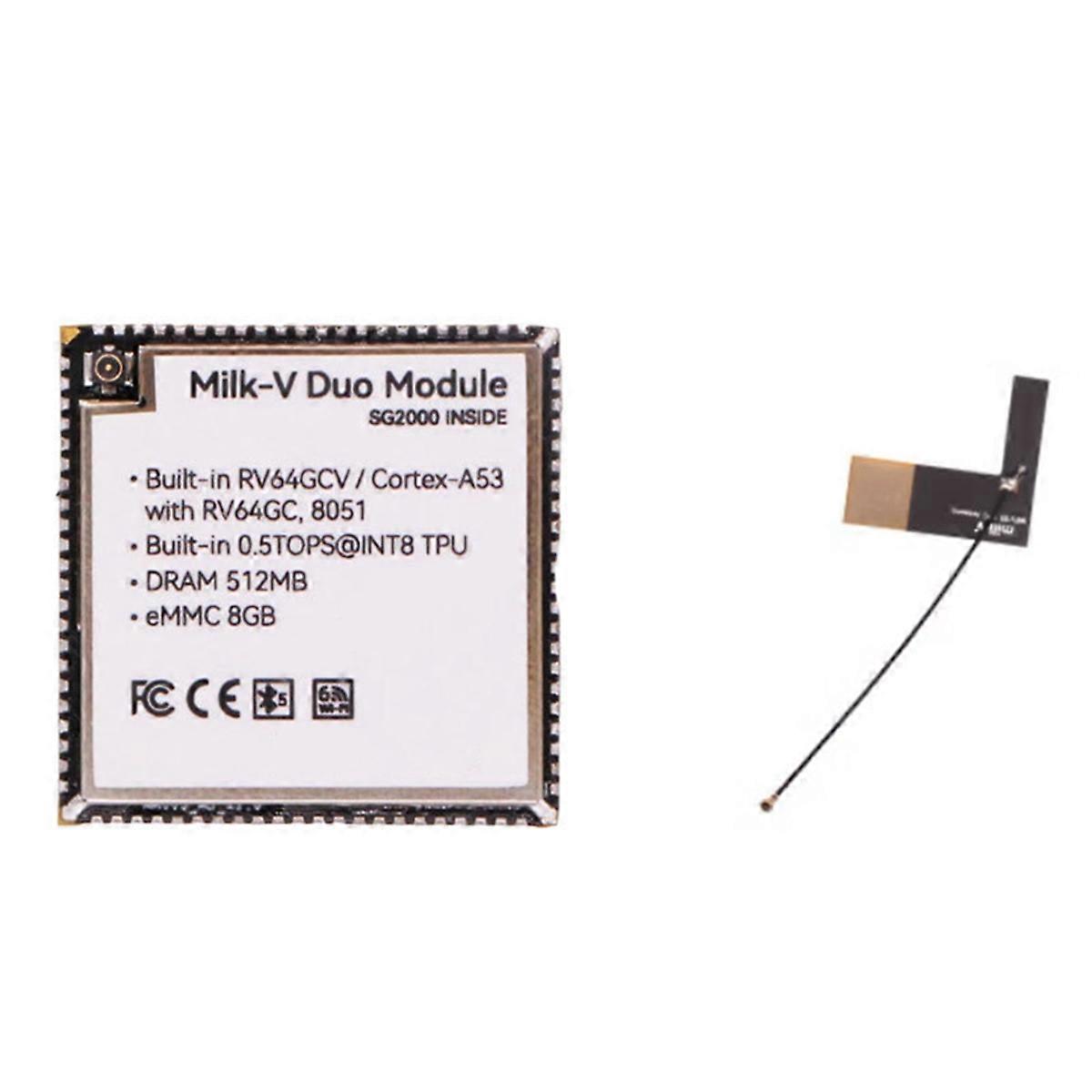 وحدة Milk-V Duo الأساسية RISC-V 512 ميجابايت مع EMMC و WIFI و Bluetooth