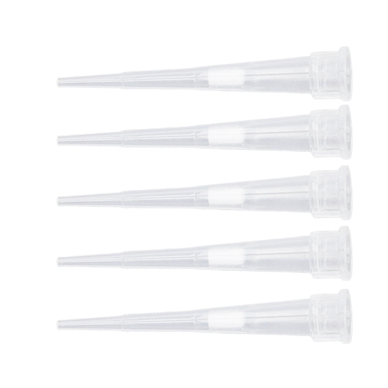 Pipette Tip PP Plastic Transparent Universal Liquid Pipette Filter Tip for Laboratory 1000PCS 4.6cm Lengthen 10ul 