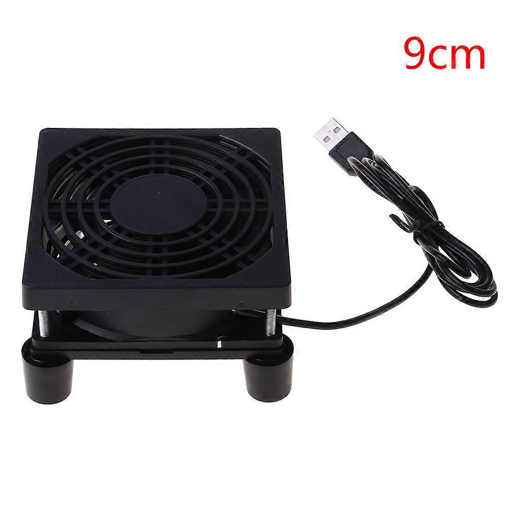 Durable Cooler Fan USB Charging Silent Cooling Fan for Router TV Set Top Box for DC 5V Cooler Radiator Replace Accessory Orange