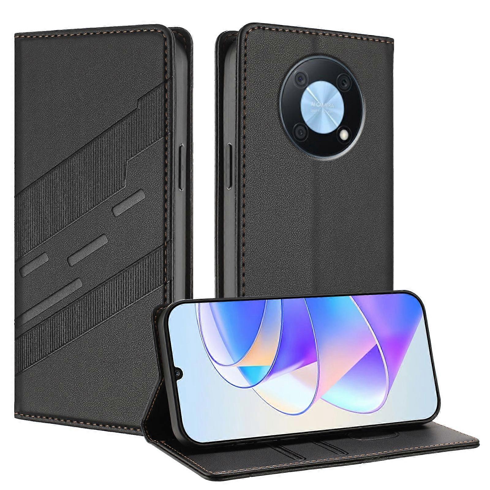 Embossed Multi-functional Wallet Retro Leather Phone Case