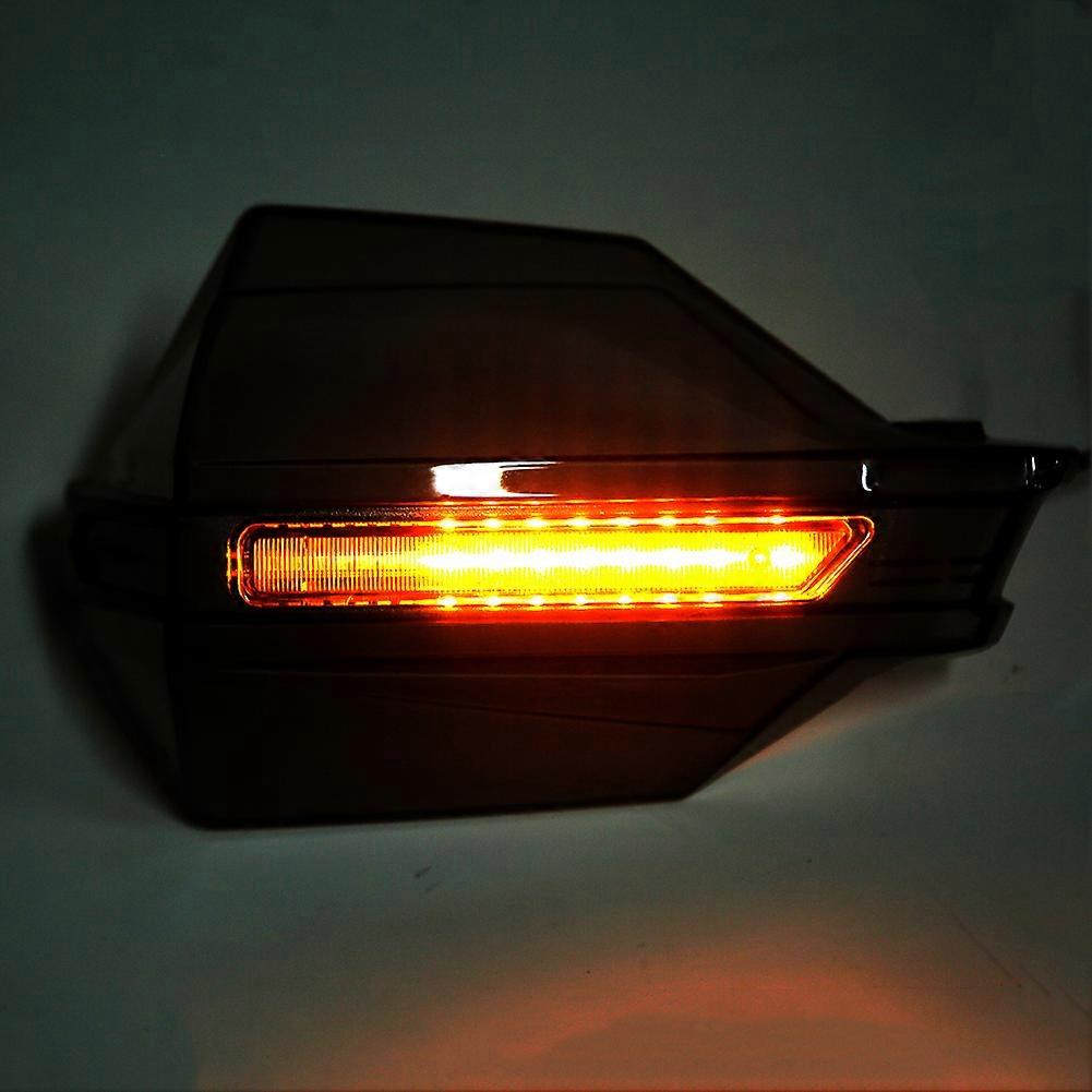 Universal Motorcycle Windproof Hand Guard Shield 280mm Blue LED