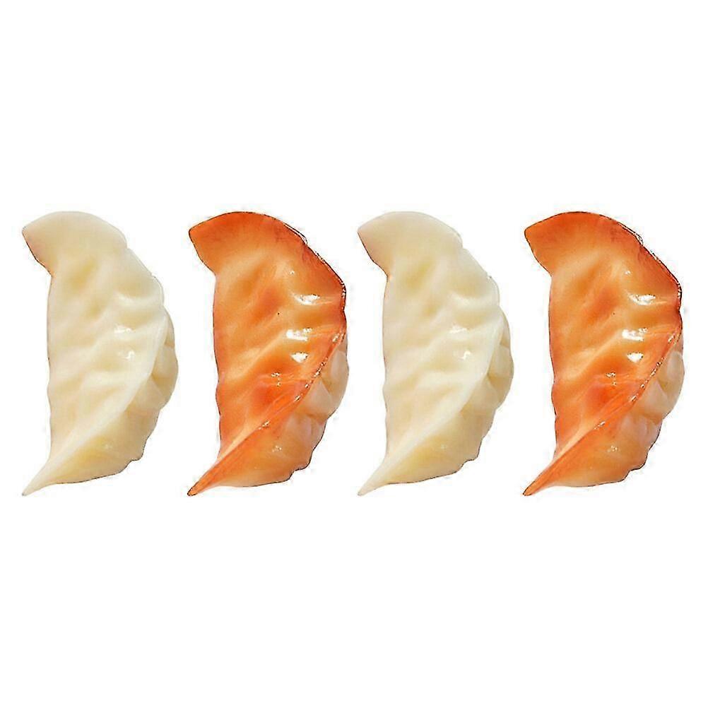 4pcs Artificial Dumpling Realistic Fake Dumpling Model Fake Dumpling Food Models