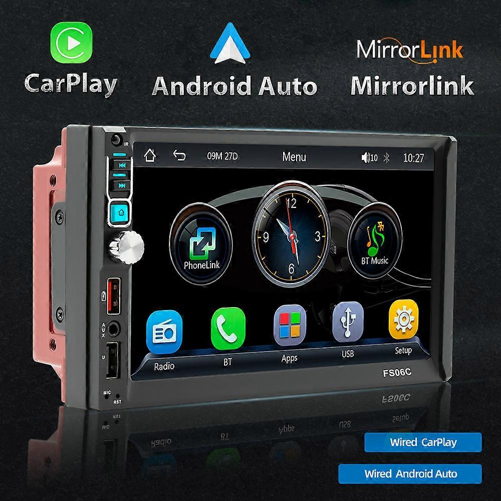 7in FS06C Multi-language Car BT MP5 Player Black+Red, 533M RAM