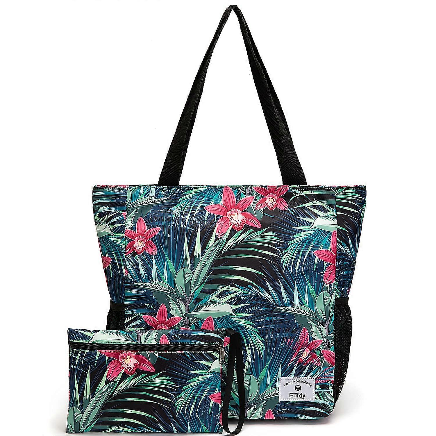 Foldable Totable bag with zipper water -resistant sandproof