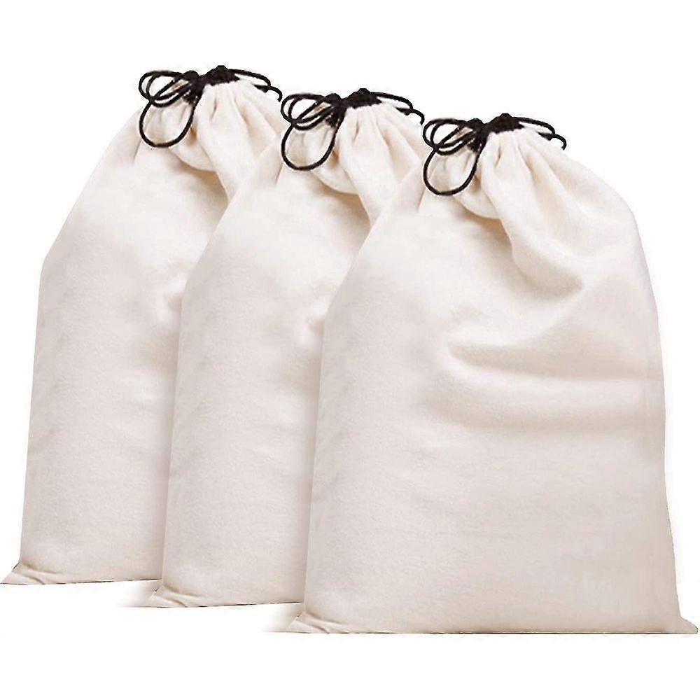 Hjyang 3 Pack Cotton Breathable Dust-proof Drawstring Storage Pouch EQT